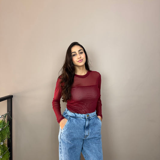 Blusa Tule Georgia