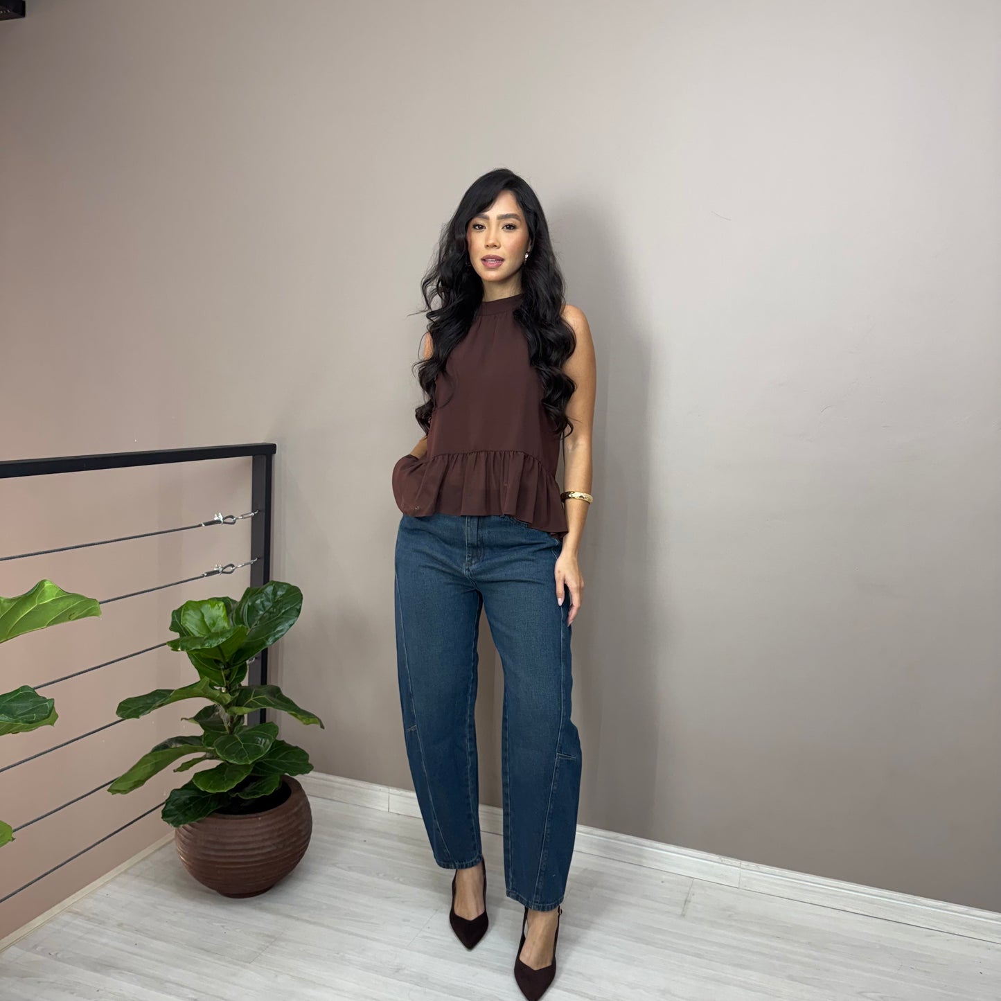 Calça Jeans Barrel