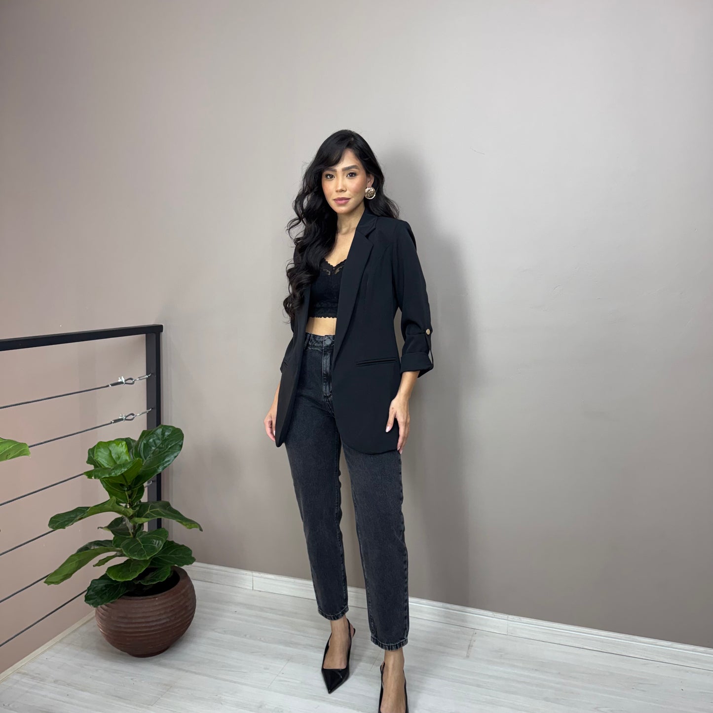 Calça Mom Black