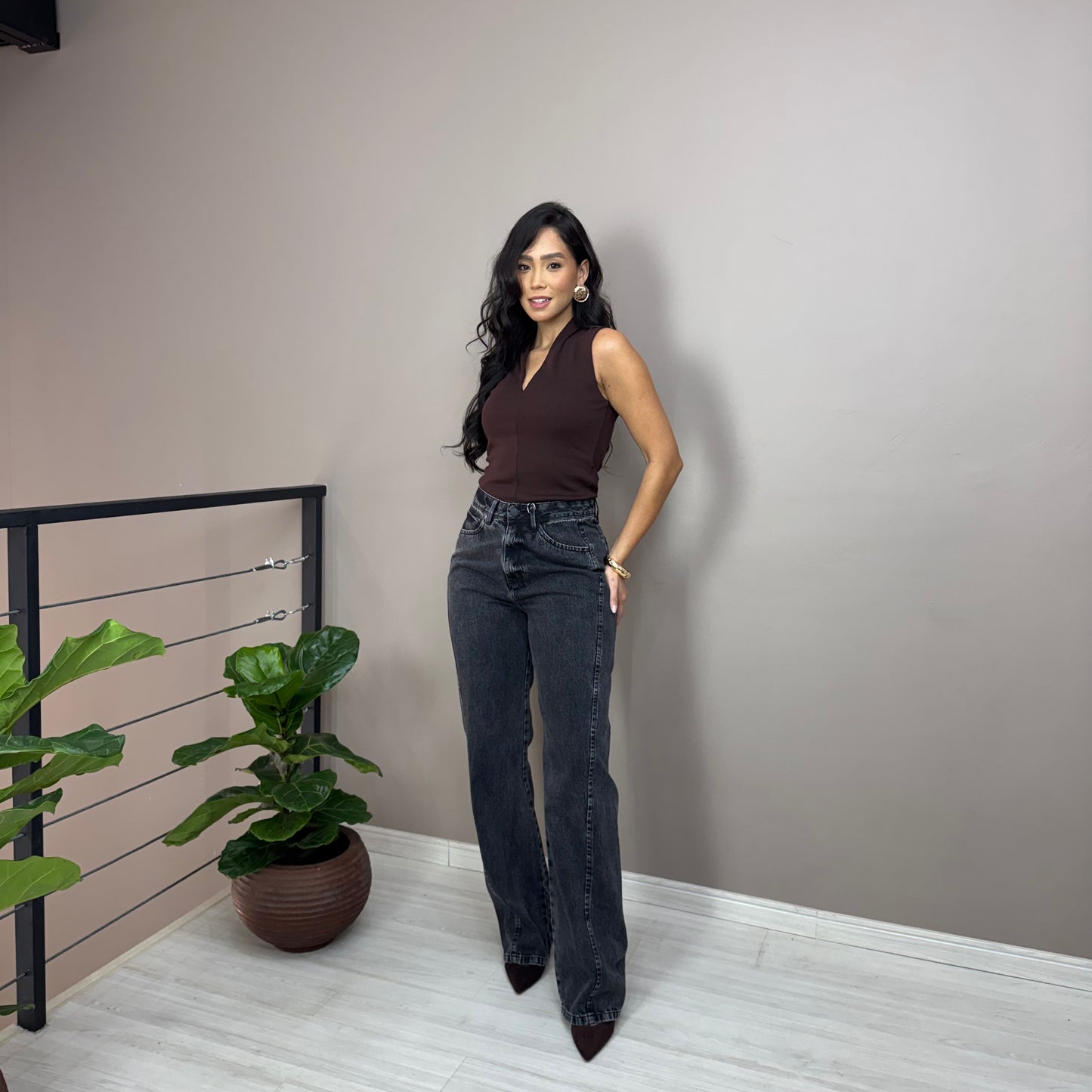 Calça Wide Leg