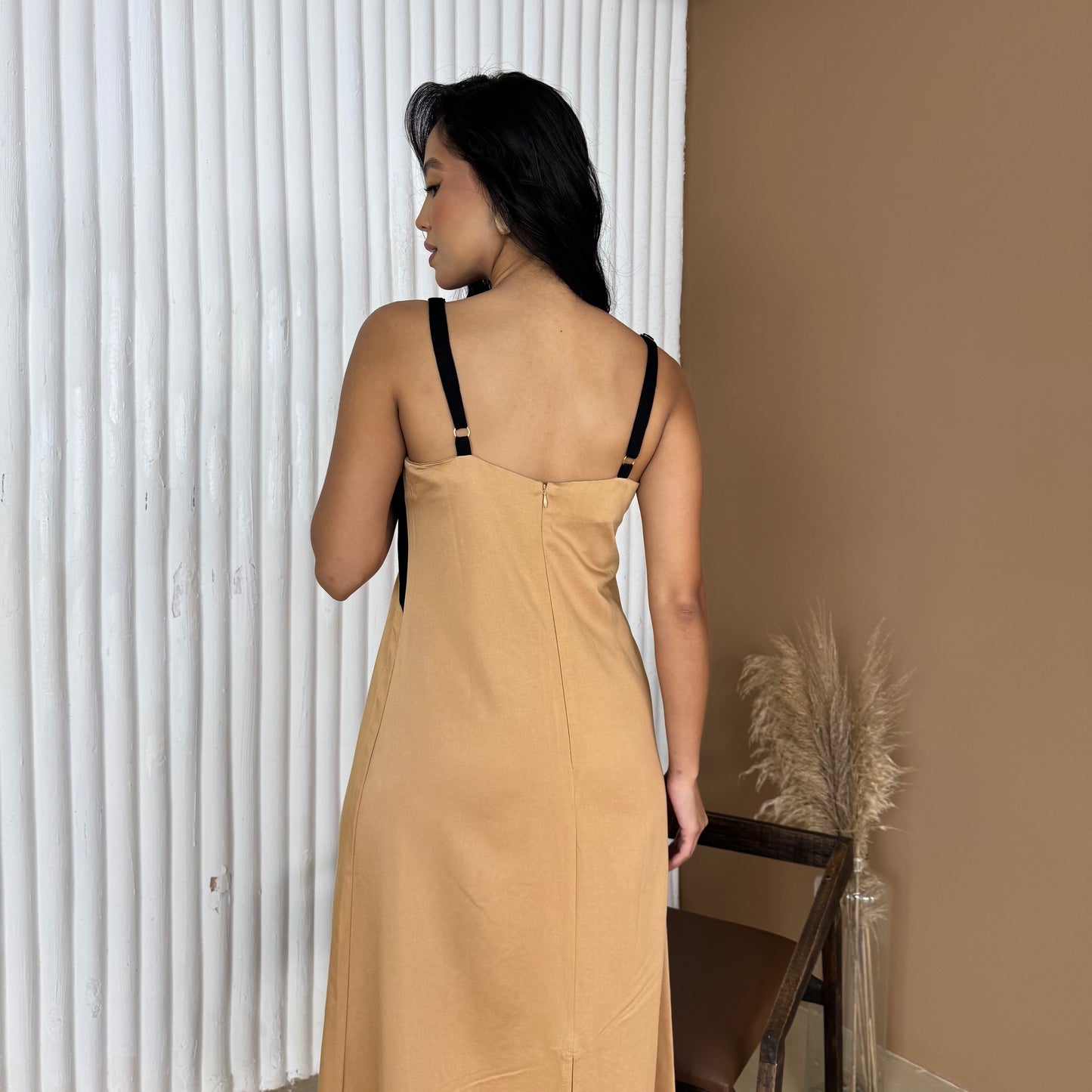 Vestido Longo Bicolor